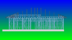 Montage de la structure métallique des murs pour une maison de 320 mètres carrés à Snagov thumbnail