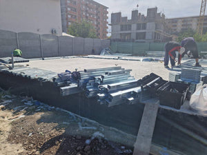 Montage rez-de-chaussée structure métallique légère projet maison rez-de-chaussée et 1er étage thumbnail