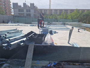 Montage rez-de-chaussée structure métallique légère projet maison rez-de-chaussée et 1er étage thumbnail