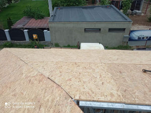 Revêtement des fermes du toit avec OSB de 20 mm pour une maison métallique de plain-pied à Ilfov thumbnail