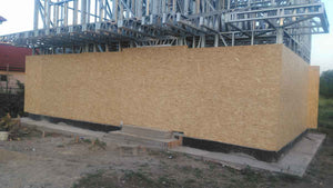 Placari exterioare casa metalica cu OSB 15mm proiect de casa 260mp thumbnail