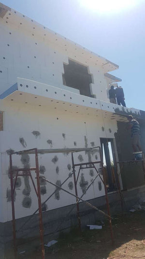 Projet de système d'isolation thermique pour une maison en structure métallique à Domnesti thumbnail