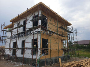 Revêtement extérieur en polystyrène expansé pour un projet de maison de 190 mètres carrés thumbnail