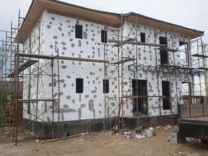 Revêtement extérieur en polystyrène expansé pour un projet de maison de 190 mètres carrés thumbnail