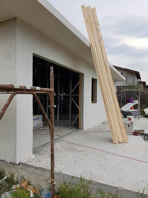 Revêtement en polystyrène expansé de 100 mm pour un modèle de maison métallique de 174 mètres carrés thumbnail