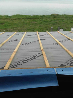 Revêtement des murs et du toit en OSB de 15 mm pour un modèle de maison de 250 mètres carrés thumbnail