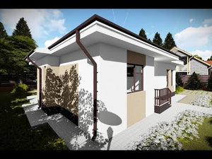 Maison Ossature Métallique Rez De Chaussée Moderne 100m2 085 - video facade maison moderne thumbnail