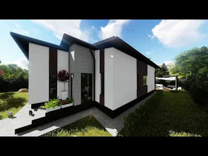 Maison Ossature Métallique Moderne 120m2 Avec 3 Chambres 042 - video facade maison moderne thumbnail