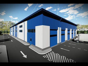 Construction de Hangar en Métal Commercial à Deux Niveaux 09 - video modèle de hangar thumbnail