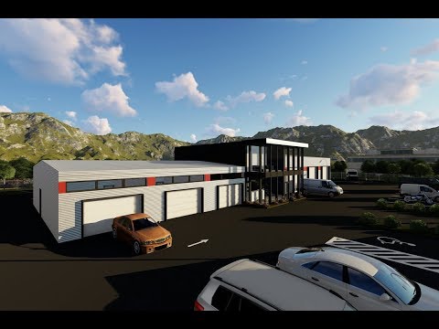 Construction Bâtiment Métallique Commercial à 1 Étage 005 - modèle de bâtiment video