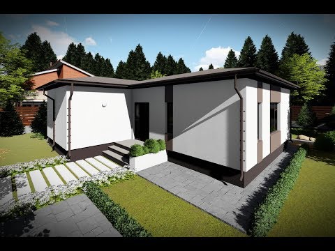 Maison à Ossature Métallique Plain Pied 3 Chambres 100m2 075 - video façade maison
