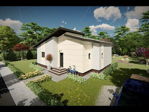 Maison à Ossature Métallique Moderne De Plain Pied 110m2 049 - video façade maison thumbnail