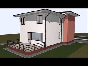 Maison Ossature Métallique à Étage 200m2 Avec Terrasse 016 - video façade maison thumbnail