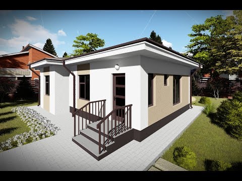 Petite Maison à Ossature Métallique 80 m2 3 Chambres 076-072 - façade maison video