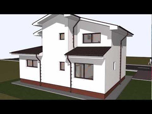 Maison Ossature Métallique Modern à Étage 4 Chambres 013 - video facade maison thumbnail