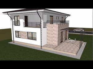 Maison à Ossature Métallique Sur 2 Niveaux Avec Terrasse 009 - video maison extérieur thumbnail