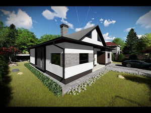 Maison à Ossature Métallique 250m2 Moderne à Étage 048 - video façade maison pierre thumbnail