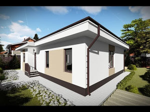Maison en Ossature Métallique Plain Pied Moderne 120m2 083 - video façade maison thumbnail