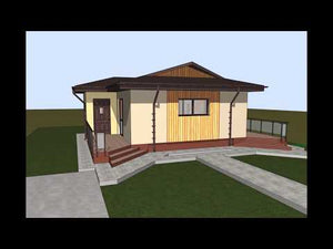 Maison Ossature Métallique 110 m2 Avec 2 Chambres 112-021 - video facade maison thumbnail