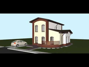 Maison Ossature Métallique Modern à Étage 150m2 022 - video façade maison thumbnail