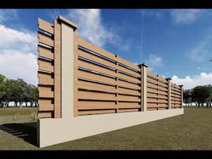 Clôture Maison en Tressage de Panneaux en Bois Naturel GA04 - video modèle de clôture thumbnail