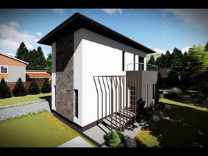 Maison Ossature Métallique à 1 Étage Et 3 Chambres 139-074 - video façade maison pierre thumbnail