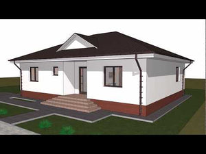 Maison Ossature Métallique 3 Chambres Avec Terrasse 161-008 - video maison extérieur thumbnail