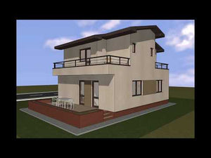 Maison Ossature Métallique à 2 Niveaux Modern 4 Chambres 030 - video facade maison thumbnail