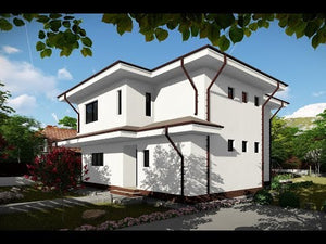 Maison à Ossature Métallique Deux Niveaux Avec Terrasse 006 - video maison extérieur thumbnail