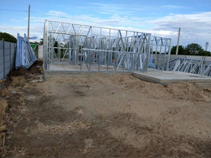 Projet de maison à Braila de 120 mètres carrés, montage de la structure des murs thumbnail