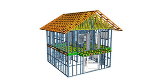 Revêtement extérieur en fibrociment pour une maison sur structure métallique thumbnail