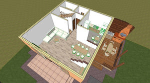 Traçage et excavation de la fondation pour une maison en structure métallique de 134 mètres carrés thumbnail