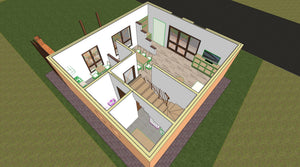 Revêtement extérieur en fibrociment pour une maison sur structure métallique thumbnail