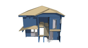 Montage rez-de-chaussée structure métallique légère projet maison rez-de-chaussée et 1er étage thumbnail