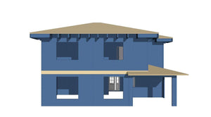 Montage de l'étage pour un projet de maison avec une structure métallique légère à rez-de-chaussée et étage thumbnail