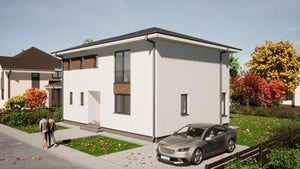 Montage rez-de-chaussée structure métallique légère projet maison rez-de-chaussée et 1er étage thumbnail