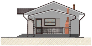 Maison de plain-pied à Sinesti application d'une isolation thermique en laine de roche pour l'extérieur thumbnail