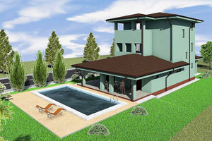 Projet de maison, application de crépi décoratif siliconé thumbnail