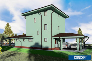 Construction de la fondation pour un projet de maison sur structure métallique de 294 mètres carrés thumbnail