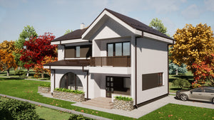 Démontage des poutres, remplissage de la fondation et armature de la dalle pour le projet d'une maison à étage thumbnail