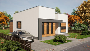 Application d'un enduit décoratif en silicone sur une maison de plain-pied dans la commune de Snagov thumbnail