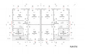 Coffrage de la fondation pour la maison duplex en métal et excavation pour la clôture périphérique thumbnail