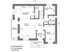 Modèle de maison à deux étages de 293 mètres carrés conçu dans le département d'Ilfov thumbnail