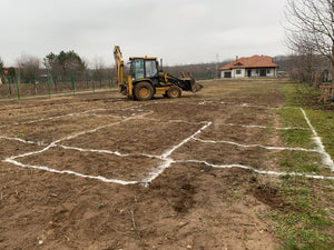 Projet de maison à Snagov de 162 mètres carrés, traçage et excavation des fondations thumbnail