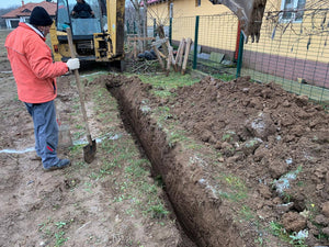Projet de maison à Snagov de 162 mètres carrés, traçage et excavation des fondations thumbnail