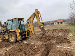 Projet de maison à Snagov de 162 mètres carrés, traçage et excavation des fondations thumbnail