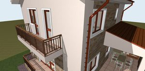 Projet de maison de plain-pied et à l'étage de 137 mètres carrés dans le département de Brăila thumbnail