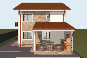 Projet de maison de plain-pied et à l'étage de 137 mètres carrés dans le département de Brăila thumbnail
