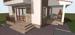 Projet de maison de plain-pied et à l'étage de 137 mètres carrés dans le département de Brăila thumbnail