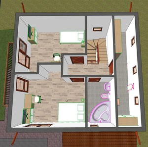 Projet de maison de plain-pied et à l'étage de 137 mètres carrés dans le département de Brăila thumbnail